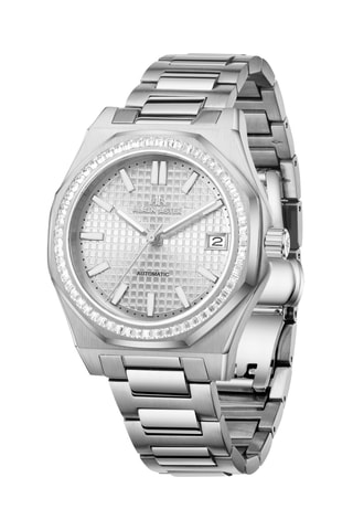 Stalen Automatische Horloge met Zirkonia’s