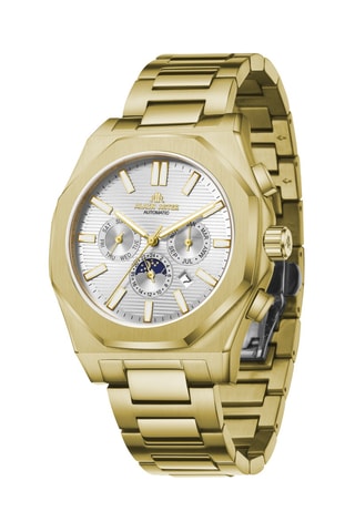 Relógio automático de aço - Dourado