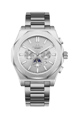 Relógio automático de aço - Prateado