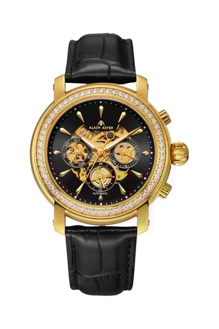 Automatisch Leren Horloge - Zwart en Goudkleurig