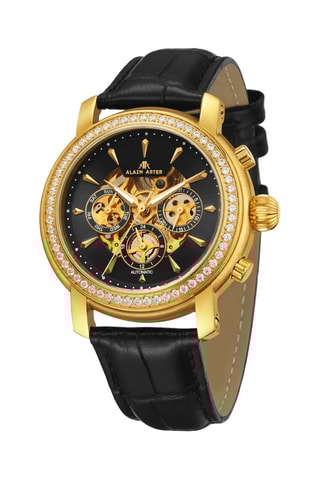 Automatisch Leren Horloge - Zwart en Goudkleurig