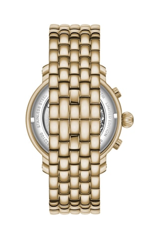 Montre automatique en acier et zircons