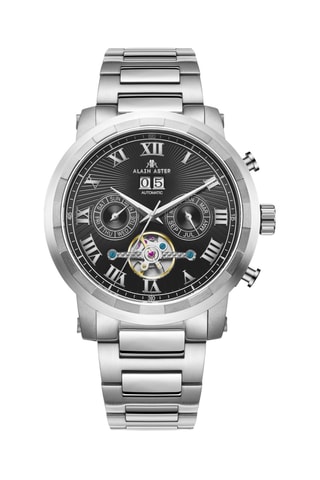 Relógio automático de aço - Prateado