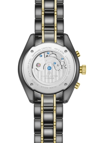 Relógio automático de cerâmica - Taquímetro - Preto