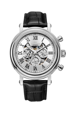 Automatisch Leren Horloge - Zwart en Zilverkleurig