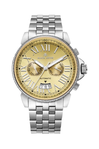 Relógio automático de aço - Prateado