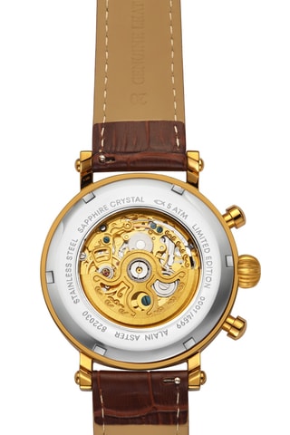 Automatisch Leren en Doublé Geelgoud Ion Skeletonhorloge