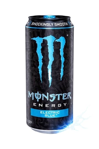 12 x Boisson énergisante monster electric blue - 24 x 500 ml