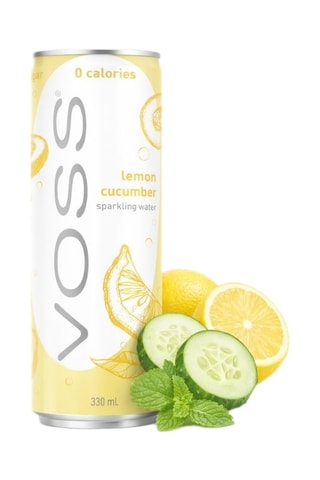 10 x Eau pétillante voss citron concombre - 10 x 330 ml
