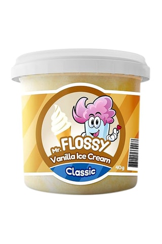 12 x Barbe à papa Classic Mr Flossy - Glace à la vanille  - 40 g
