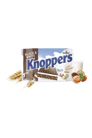 12 x Gaufrette croustillante noire knoppers - Cacao et noisette - 24 barres