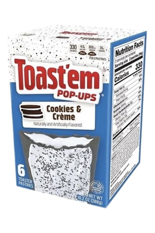 12 x Biscuit fourré Toast'em cookies & crème - 12 x 6 pâtisseries