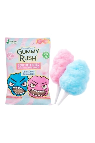 12 x Bonbons ceintures acidulées barbe à papa Gummy Rush - 12 paquets