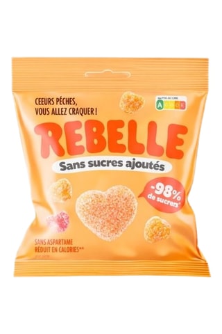 12 x Bonbons coeurs pêches acidulés - 12 paquets