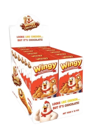 12 x Chocolat fourré biscuit caramélisé Wingy Chicken - 12 paquets