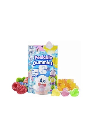 25 x Bonbons gummies Peeling goût Fruits mélangés - 60 g
