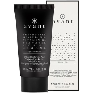 Crème vivifiante de nuit - Acide hyaluronique - Visage & yeux - 50 ml