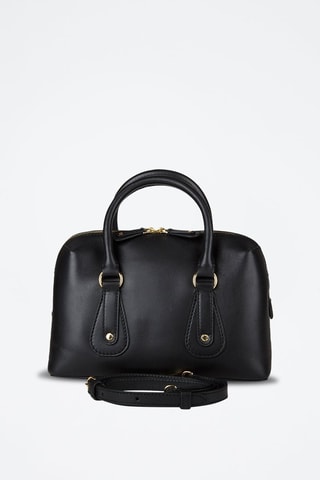 Bolso de piel Cecilia - Negro