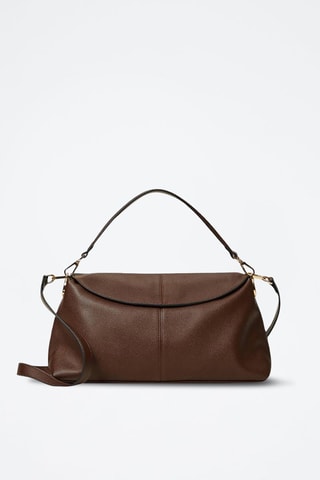 Bolso de piel - Marrón oscuro