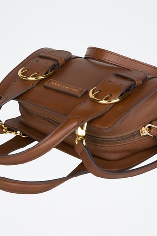 Bolso de piel Elena - Marrón
