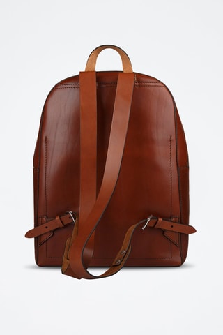 Mochila de piel Lorenzo - Marrón