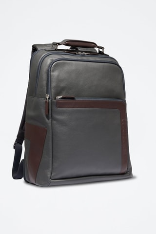 Mochila de piel - Azul marino