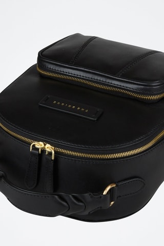 Mochila de piel Brigida - Negro