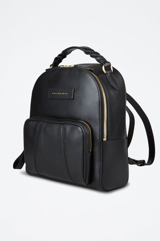 Mochila de piel Brigida - Negro