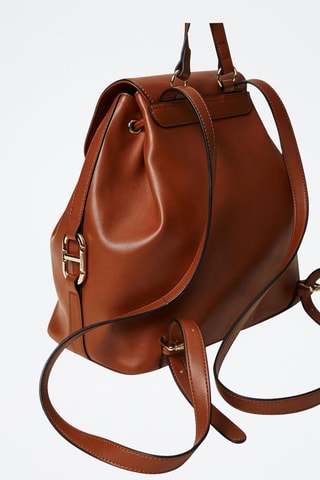 Mochila de piel - Camel