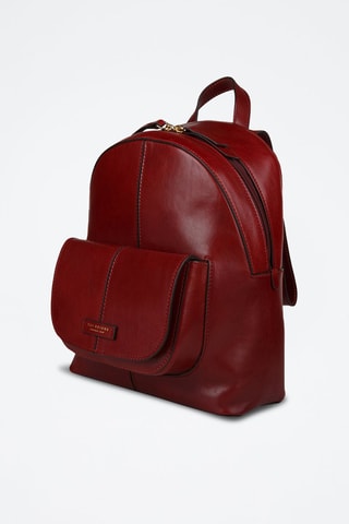 Mochila de piel Faentina - Rojo