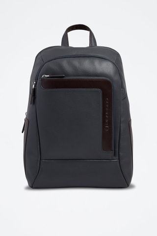 Mochila de piel - Azul marino