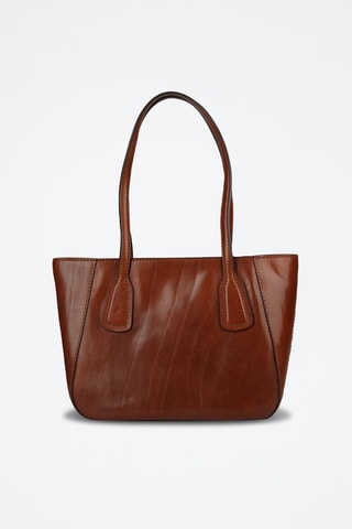 Leren Trendy Handtas Maddalena - Bruin