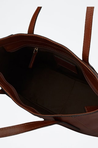 Leren Trendy Handtas Maddalena - Bruin