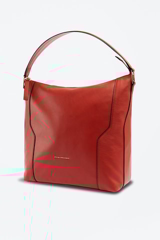 Bolso shopper de piel - Rojo