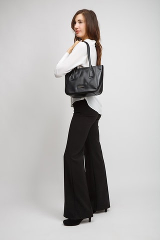 Bolso de piel Maddalena - Negro