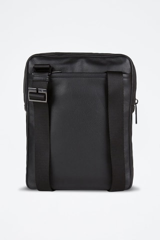 Bandolera de piel - Negro