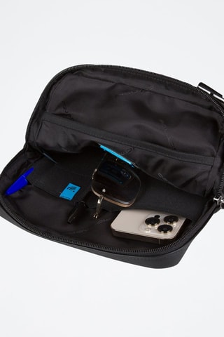 Bandolera de piel - Negro