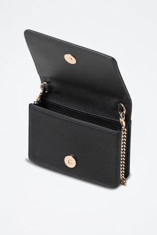 Bandolera de piel - Negro