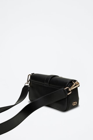 Bandolera de piel - Negro