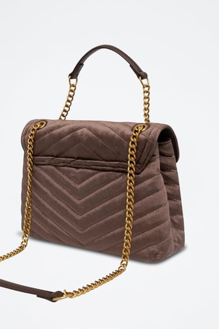 Bandolera de nobuk - Marrón