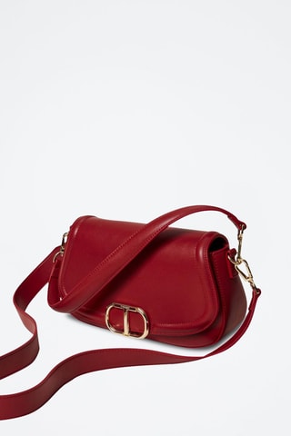 Bandolera de piel - Rojo
