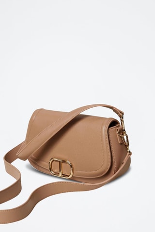 Bandolera de piel - Marrón claro