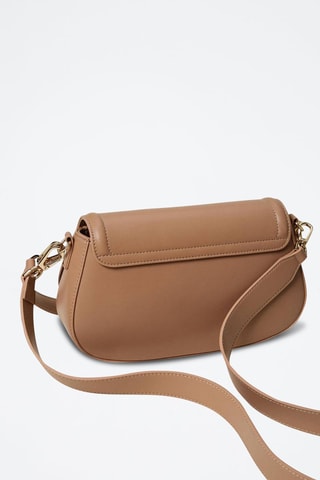 Bandolera de piel - Marrón claro