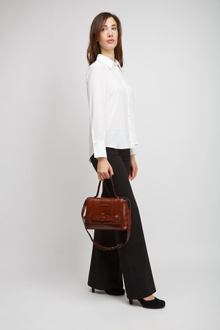 Bandolera de piel Vigna Nuovo - Camel