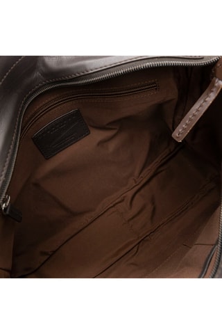 Bandolera de piel - Negro