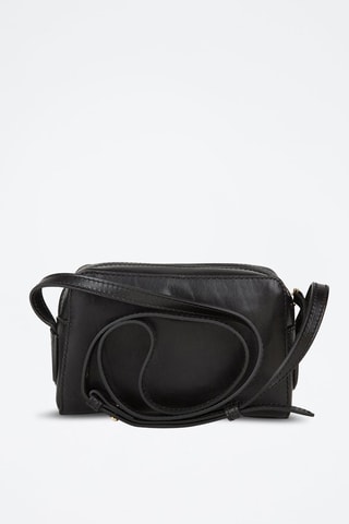 Bandolera de piel Elettra - Negro 