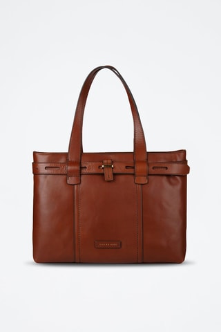 Bolso shopper de piel Vigna Nuovo - Camel