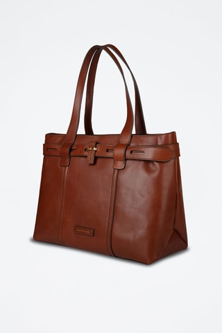 Bolso shopper de piel Vigna Nuovo - Camel