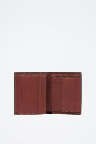 Cartera de piel - Rojo teja