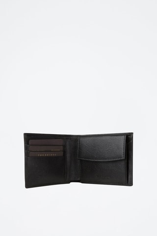 Cartera de piel Cesare - Negro